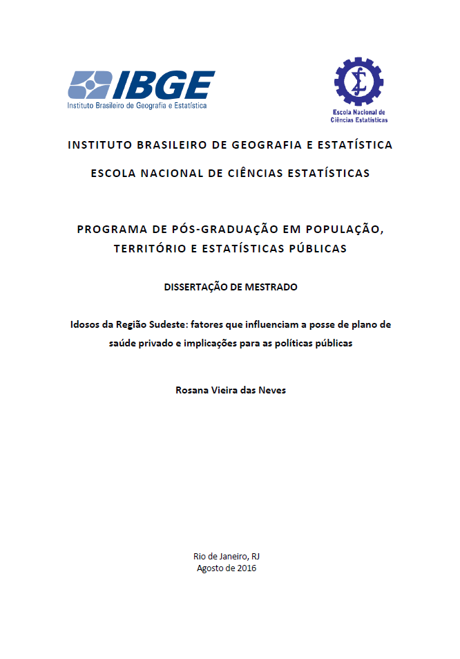 Idosos da Região Sudeste: fatores que influenciam a posse de plano de saúde privado e implicações para as políticas públicas