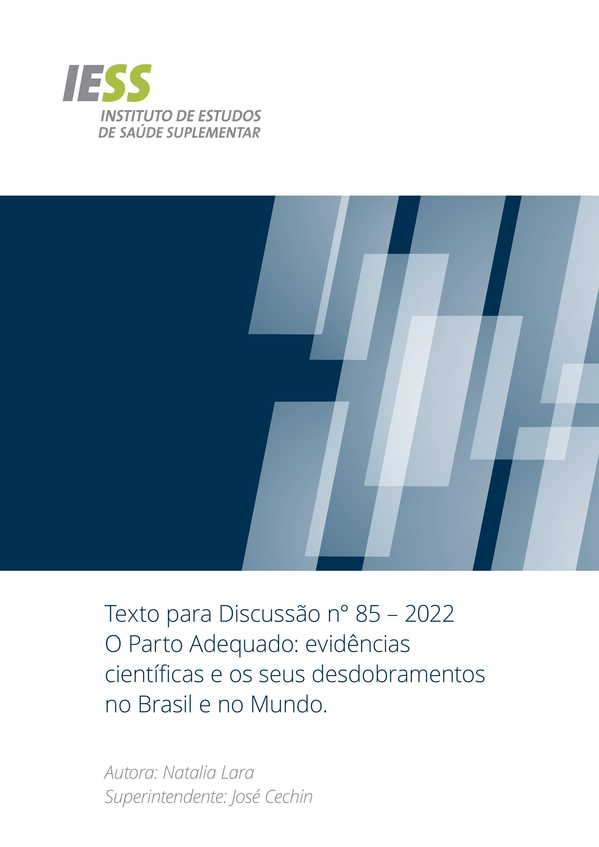 TD 85 - Taxa de cesáreas têm redução de 1,8% na saúde suplementar 